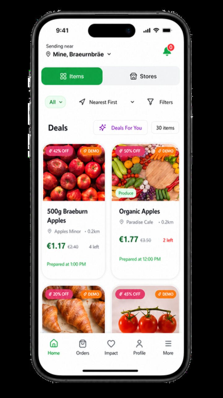 Mobile marketplace product listing interface