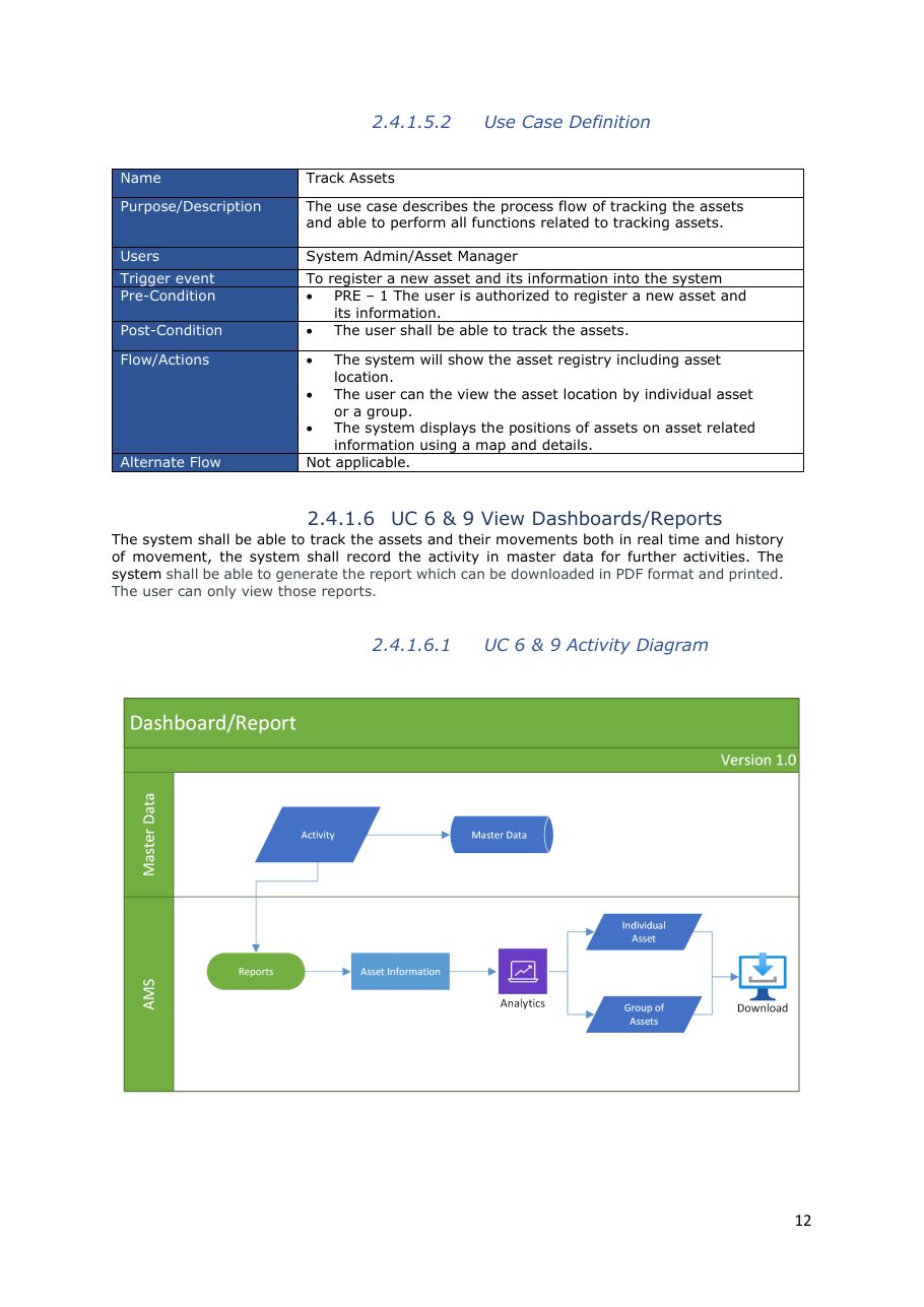 Business Requirements Specification, page 13 of 16