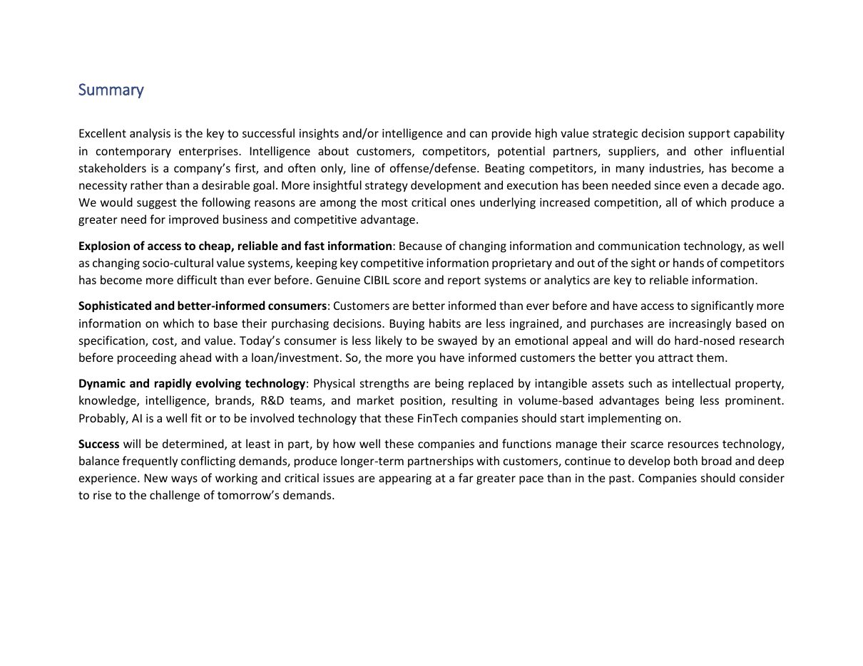 Fintech Competitive Analysis, page 13 of 13