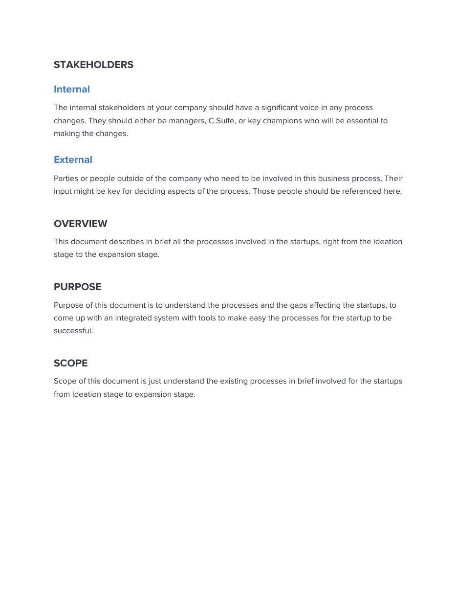 Startup Process Manual, page 2 of 10